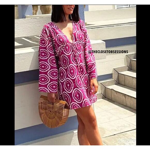 ZARA V-Neck Short Dress NWT - Picture 11 of 16